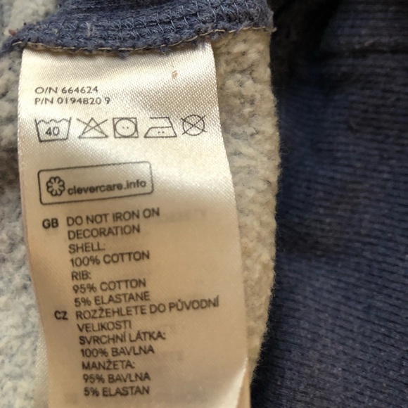 H&M patterned blue hoodie - Picture 3 of 13